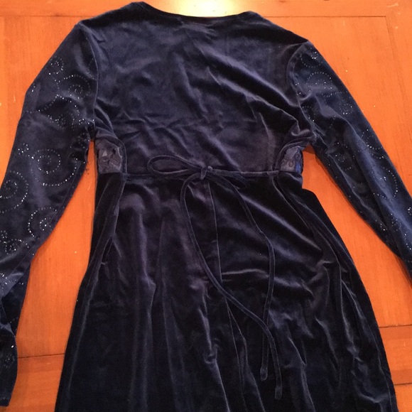 Amy Byer velvet and sequin dress sz 14 - Picture 4 of 5